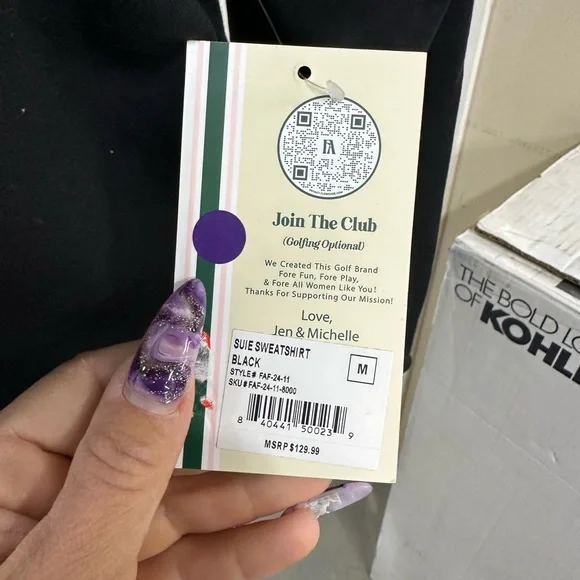 Fire All Black and Green Chevron Half-Zip Sweatshirt - Picture 2 of 4